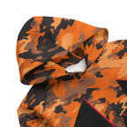 Orange Camouflage Jack Kid's Cotton Pullover Hoodie