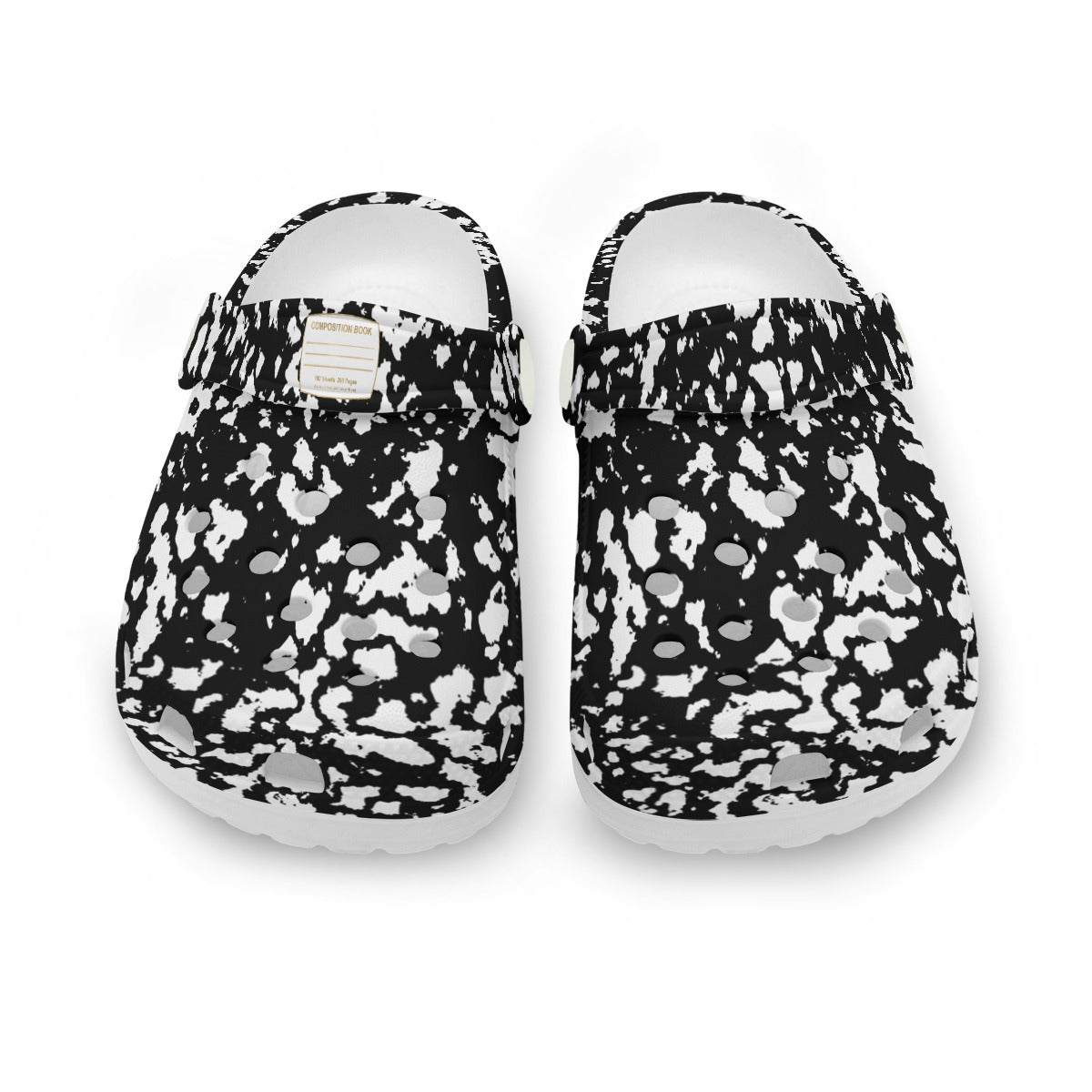 Children's Black Composition Book Clogs