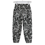 Black Composition Book Pattern Kid's Sweatpants | 310GSM Cotton