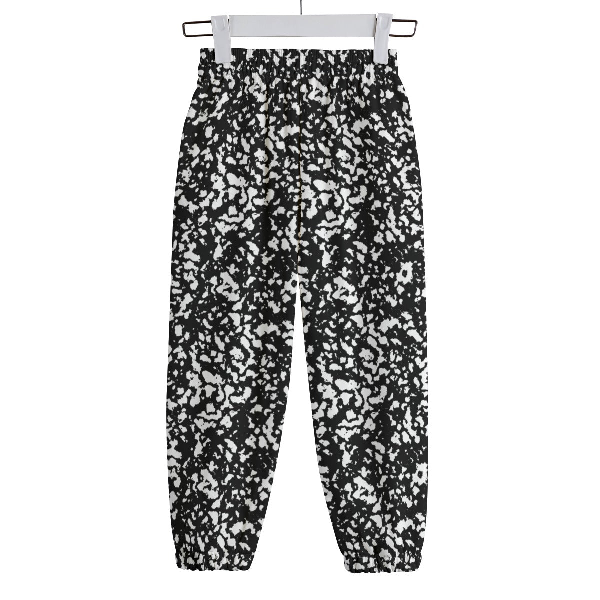 Black Composition Book Pattern Kid's Sweatpants | 310GSM Cotton