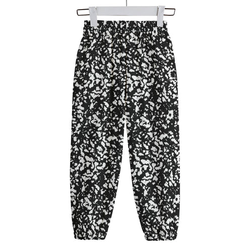 Black Composition Book Pattern Kid's Sweatpants | 310GSM Cotton