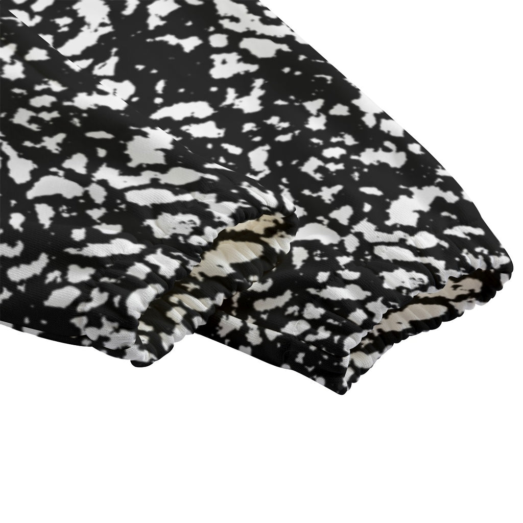 Black Composition Book Pattern Kid's Sweatpants | 310GSM Cotton