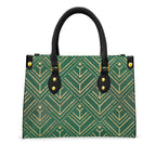 Green Envy Women's Tote Bag With Black Handle