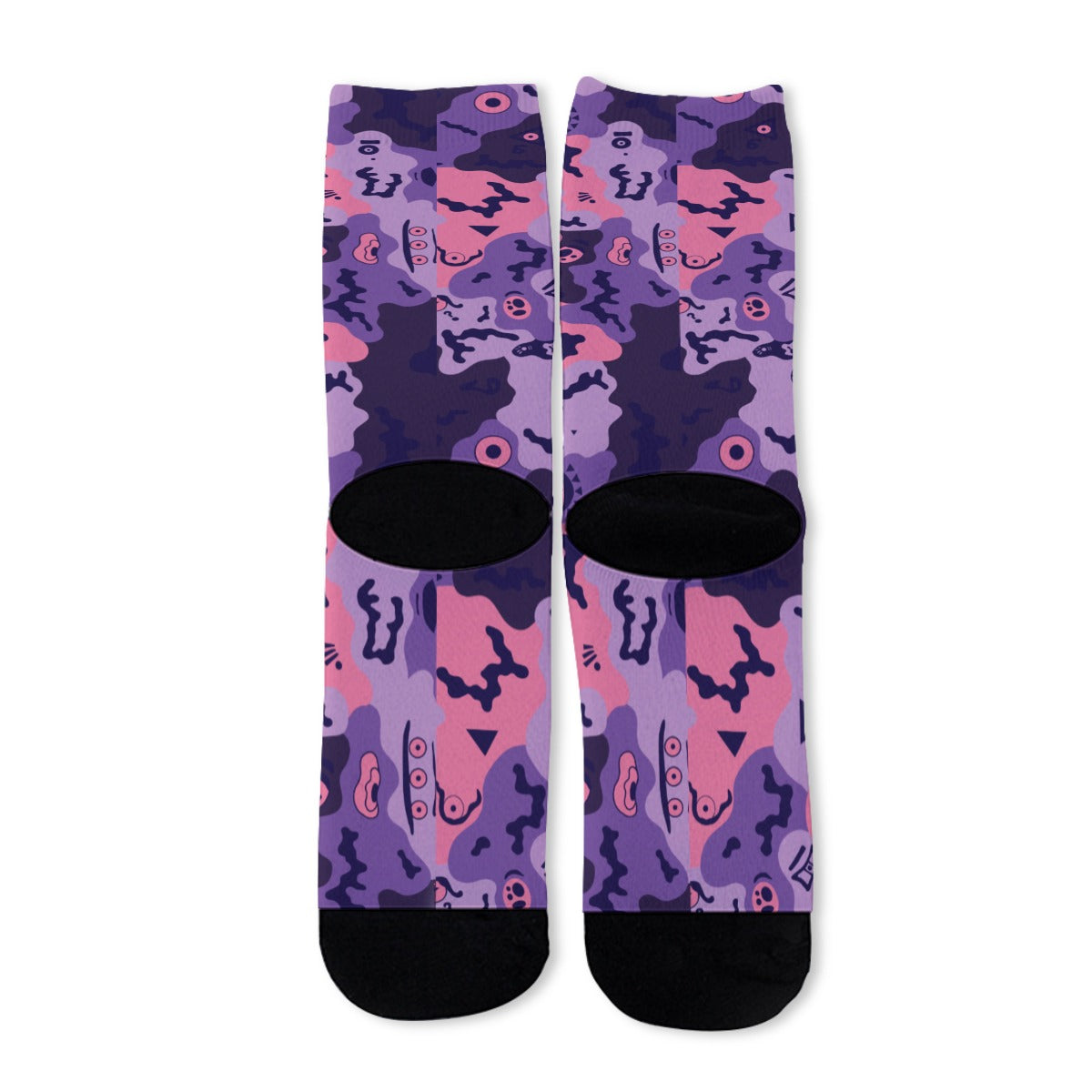 Purple Halloween Long Socks