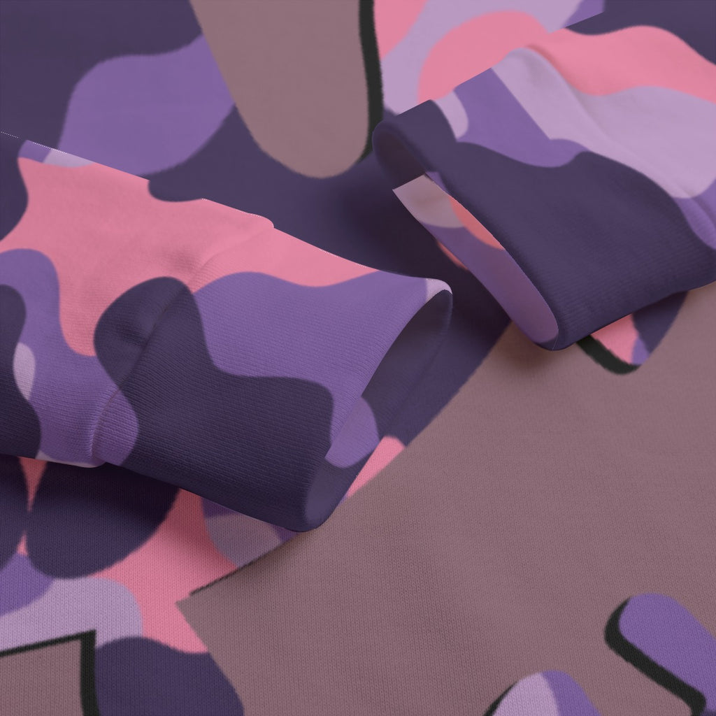 Purple Camo Happy Jack Kid's Cotton Pullover Hoodie
