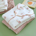 Cotton Quilted Heart Pattern Pajamas Set