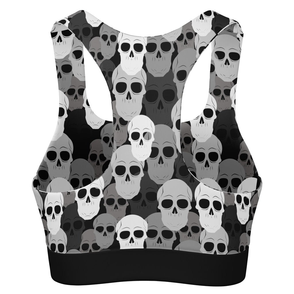 Pile of Skulls Padded Sports Bra