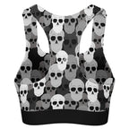 Pile of Skulls Padded Sports Bra