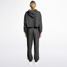 Load image into Gallery viewer, Ladies America Black Acid Wash Dance Hoodie &amp; Sweatpants Set
