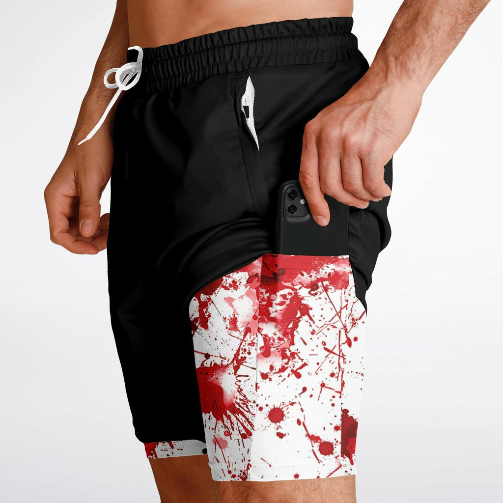 Blood Bath Men's 2-in-1 Shorts