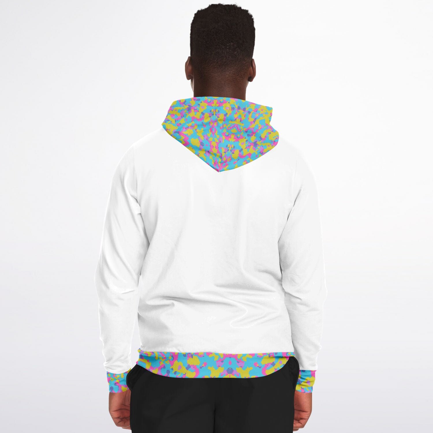 Mens Easter Camo Fashion Zip-Up Hoodie