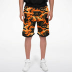 Orange Camo Basketball Shorts