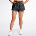 Pile of Skulls black Women's 2-in-1 Shorts