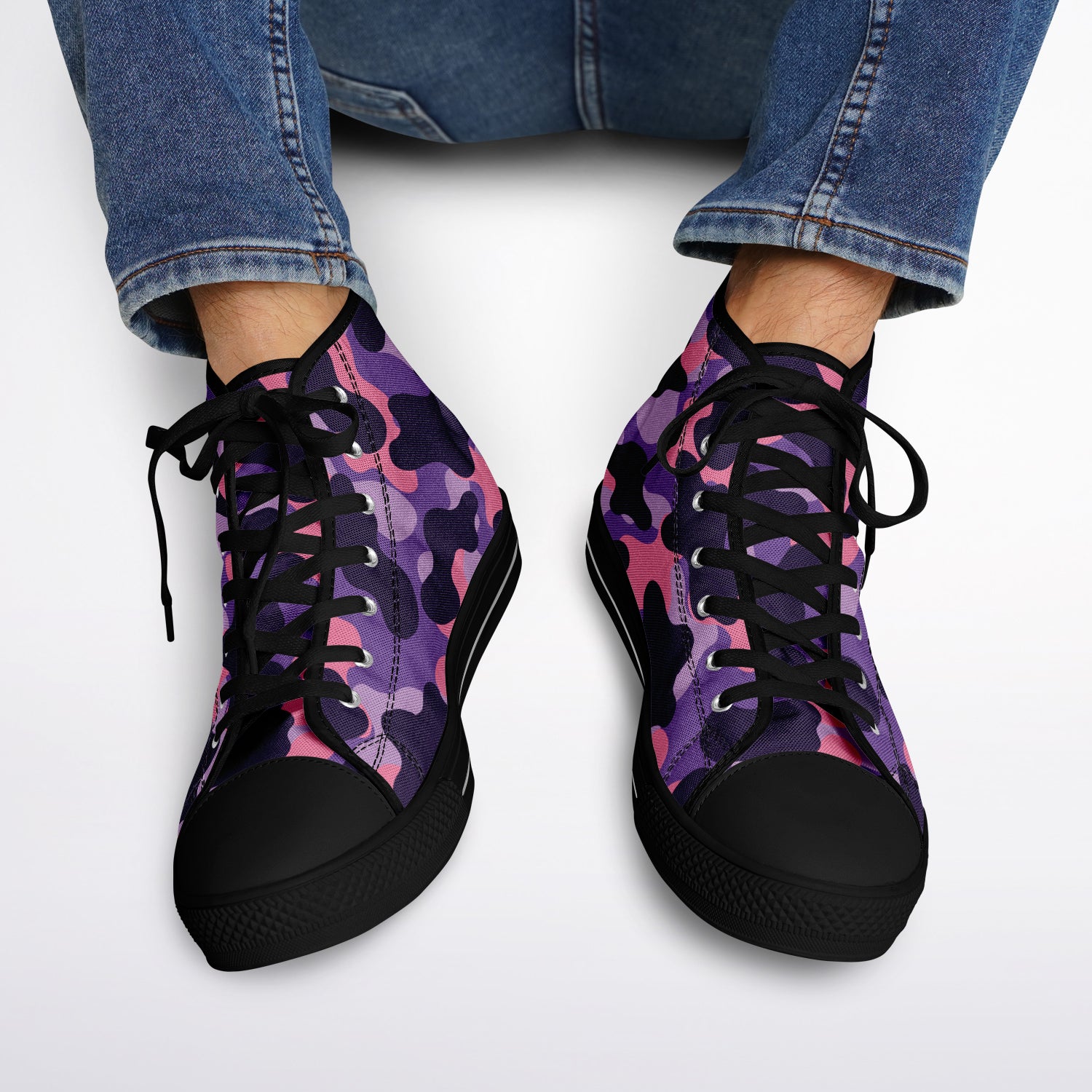 Purple Camo Urban Peak High Top Shoes