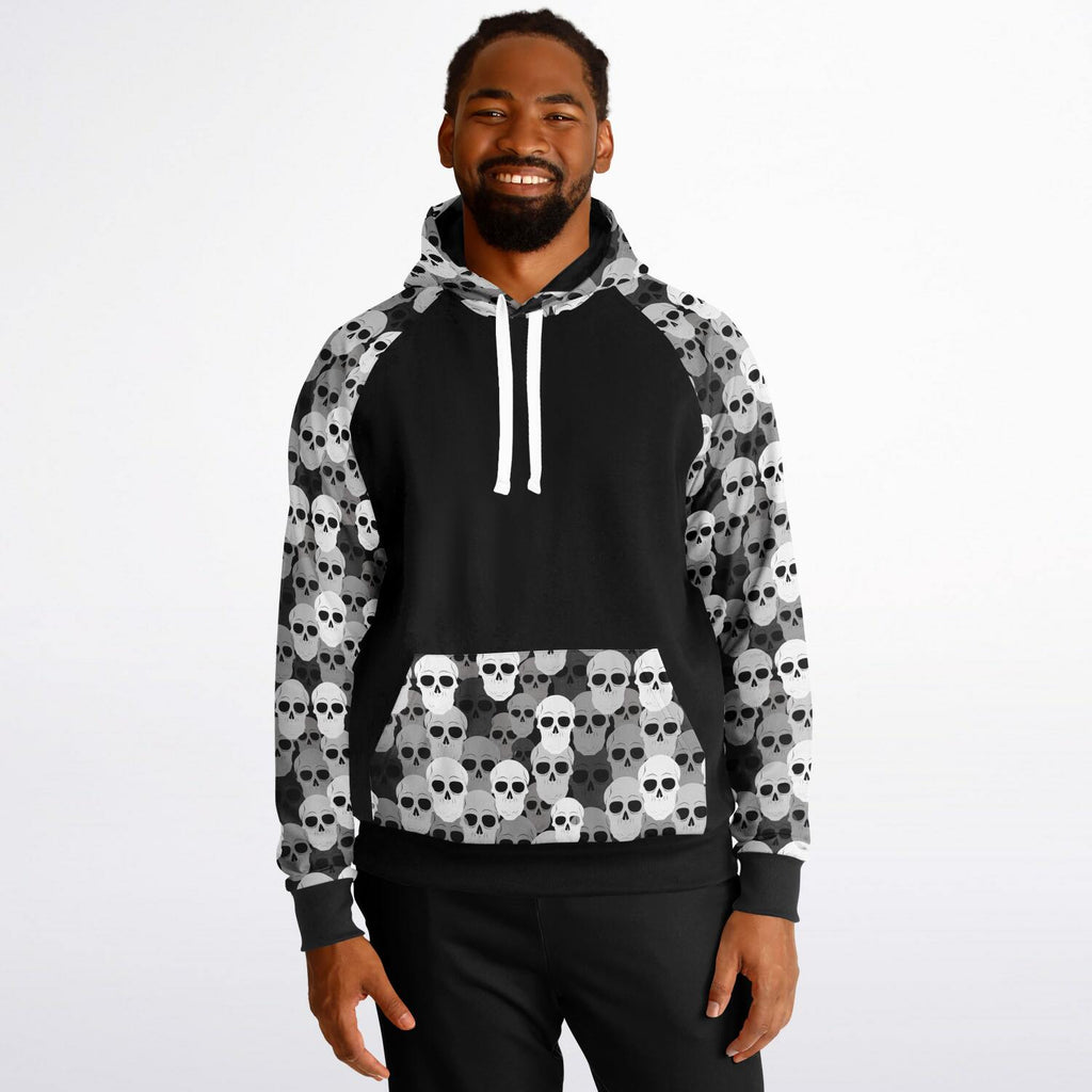 Skull Pile Raglan Hoodie