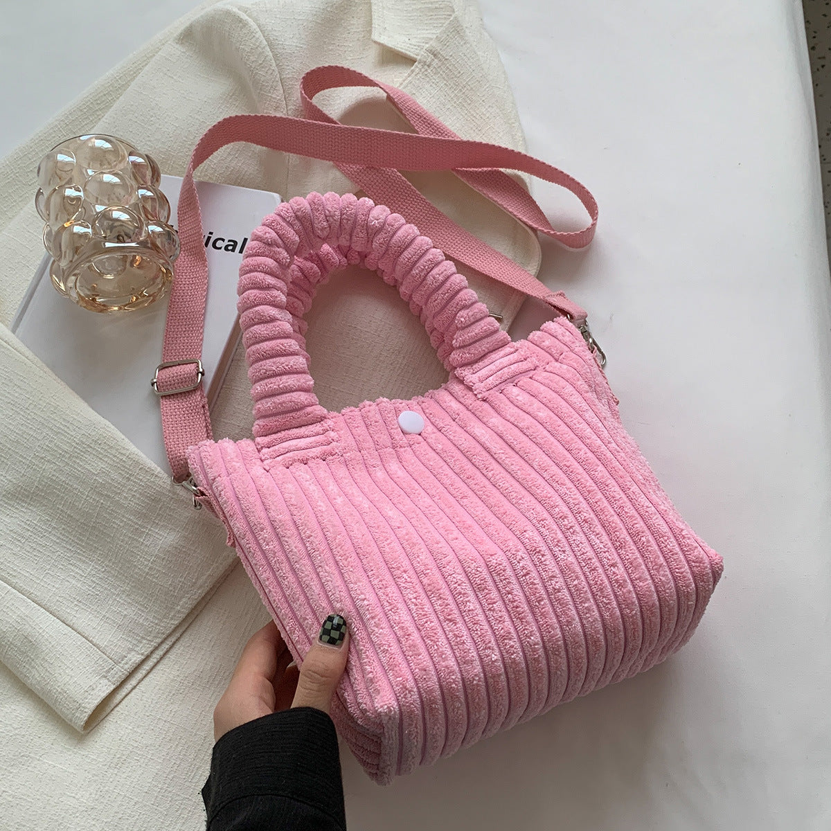 Plush shoulder bag