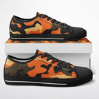 Orange Black Camouflage Urban Peak Low Shoes