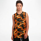 Orange Camo Basketball Jersey