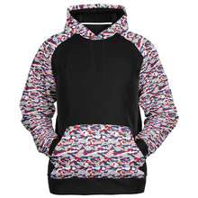 Load image into Gallery viewer, Patriot Camo Ladies Raglan Hoodie
