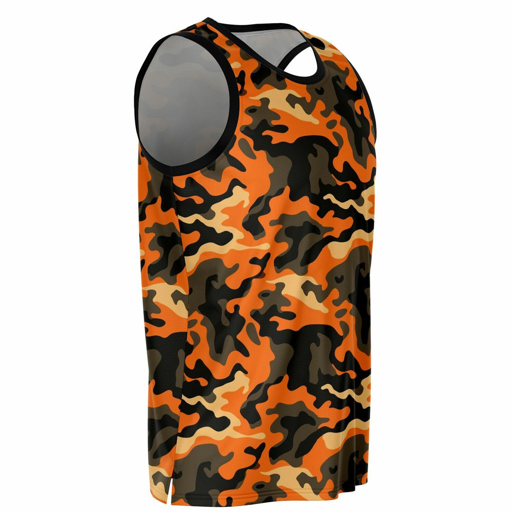Orange Camo Basketball Jersey