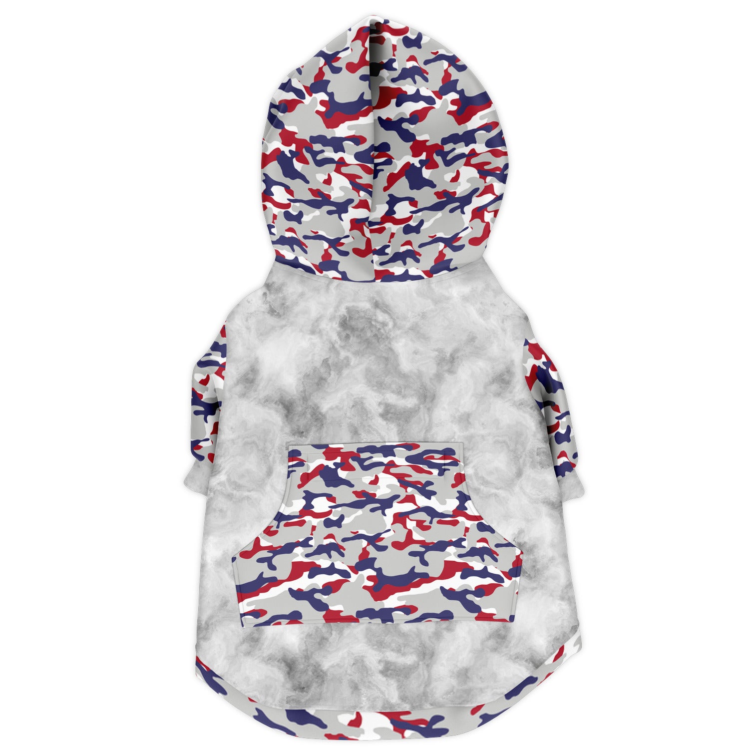 Patriotic Camo Dog Zip-Up Hoodie