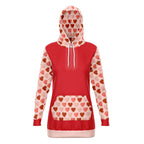 Heart on Sleeves Longline Hoodie
