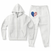 Load image into Gallery viewer, America Heart Zip hoodie &amp; Jogger
