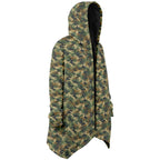 Green Tree Camo Microfleece Cloak