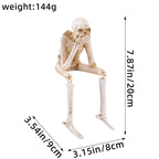 Halloween Skeleton Hear no evil, Speak no Evil, see no Evil Resin Decorations