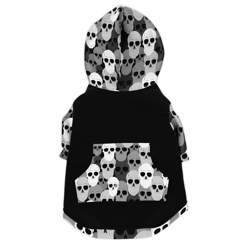 Pile of skulls Fashion Dog Zip-Up Hoodie