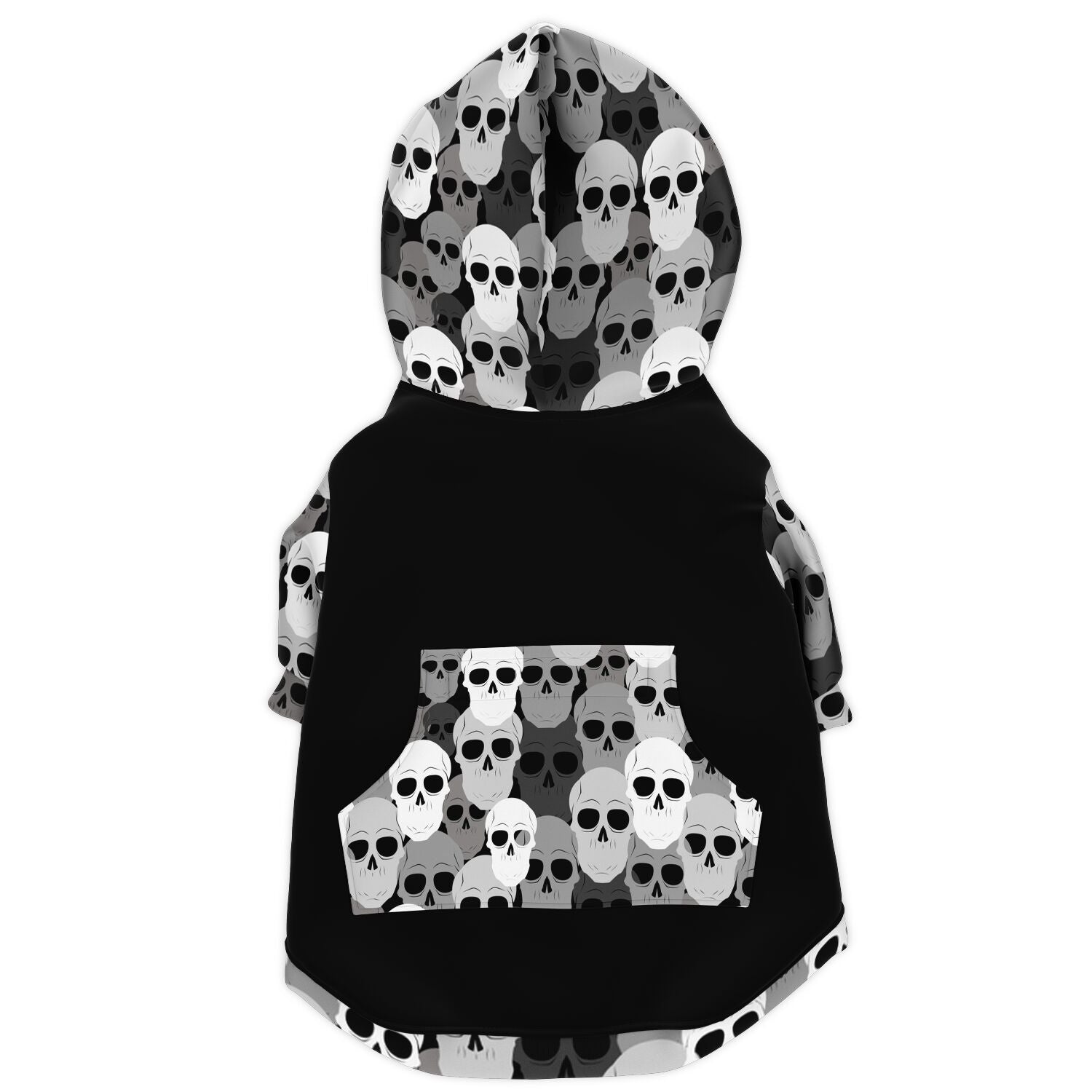 Pile of skulls Fashion Dog Zip-Up Hoodie