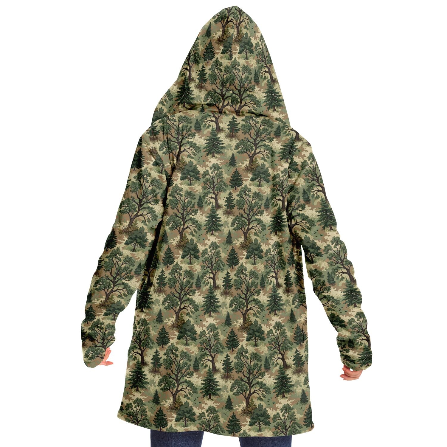 Forest Camouflage Microfleece Cloak
