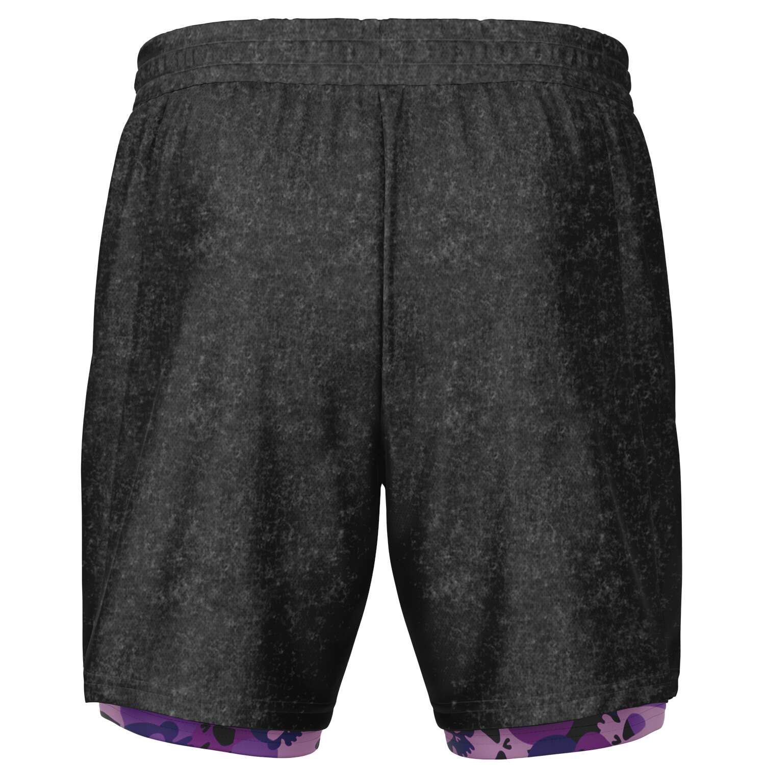 Purple Skulls Men's 2-in-1 Shorts