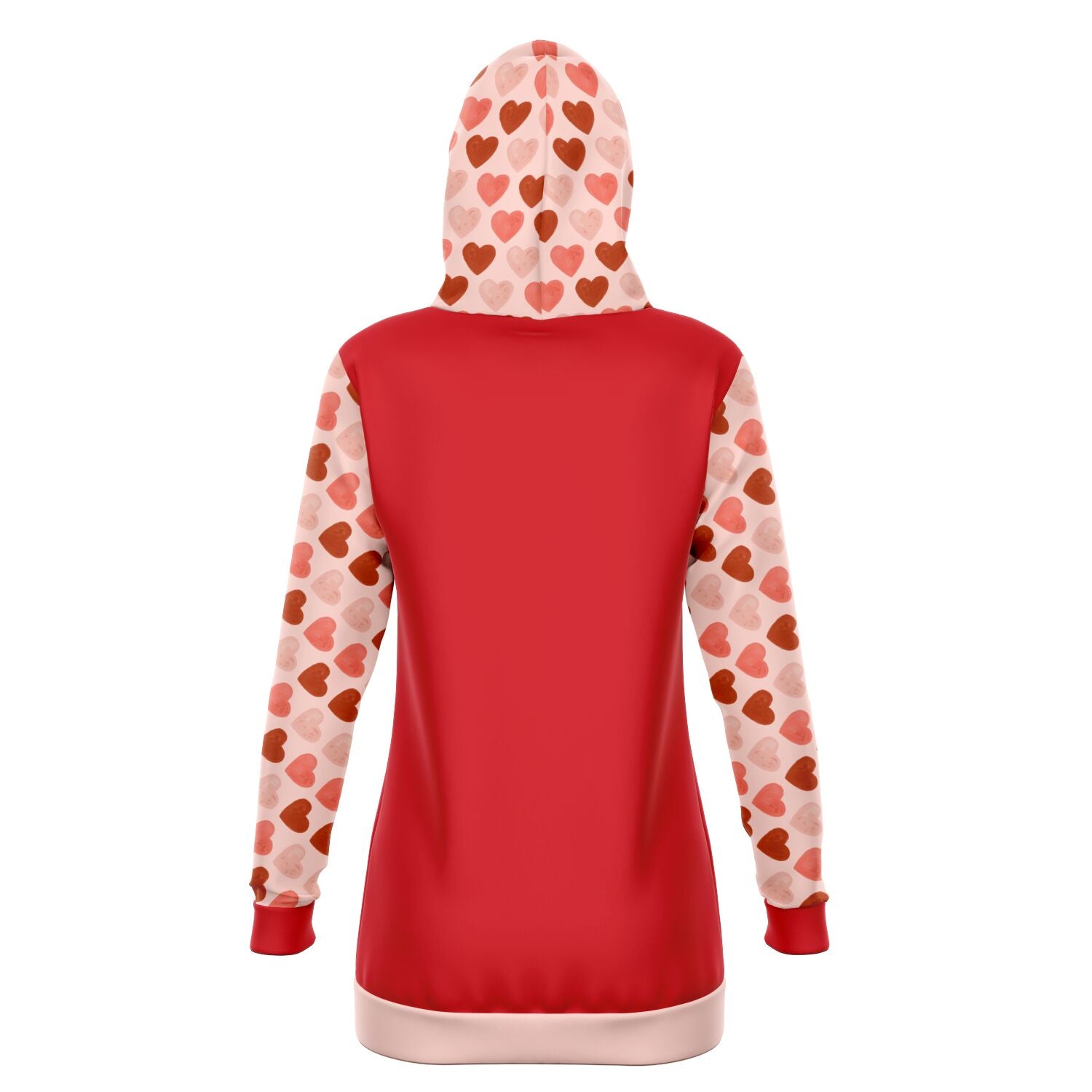 Heart on Sleeves Longline Hoodie