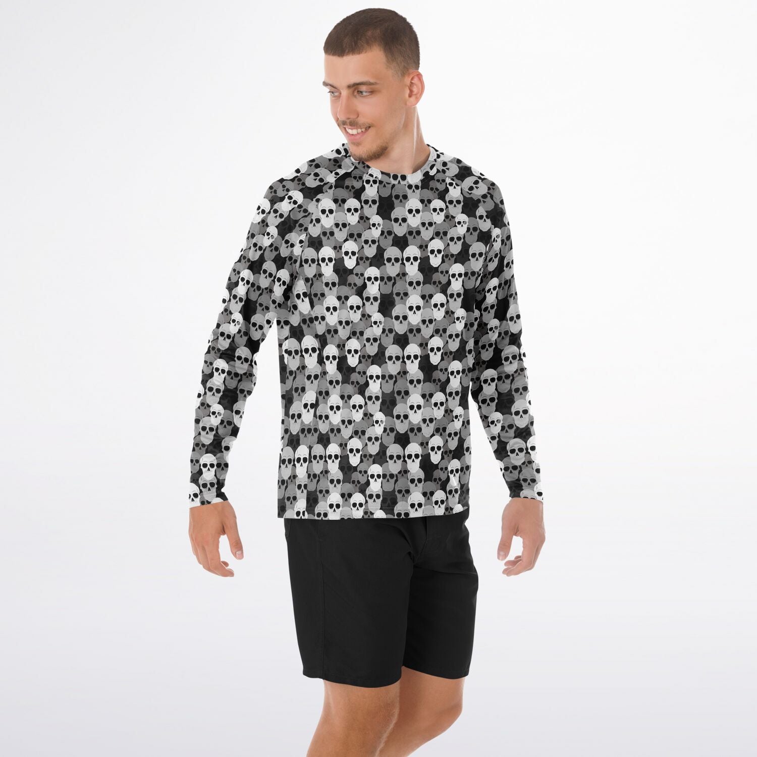Pile of Skulls Men's Long Sleeve Performance Shirt