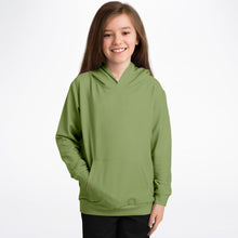 Load image into Gallery viewer, Moss Green Fashion Kids Hoodie
