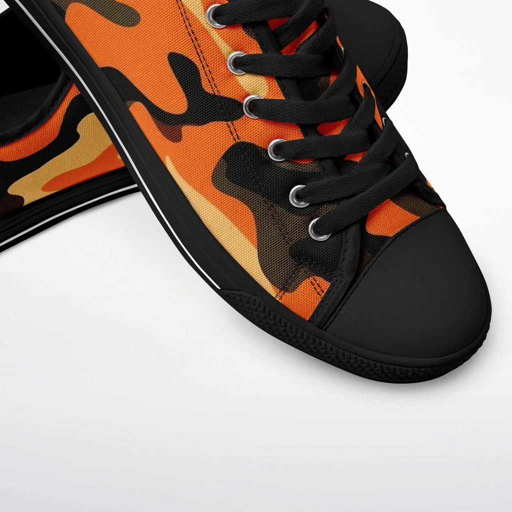 Orange Black Camouflage Urban Peak Low Shoes