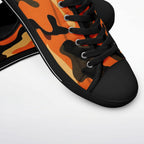 Orange Black Camouflage Urban Peak Low Shoes