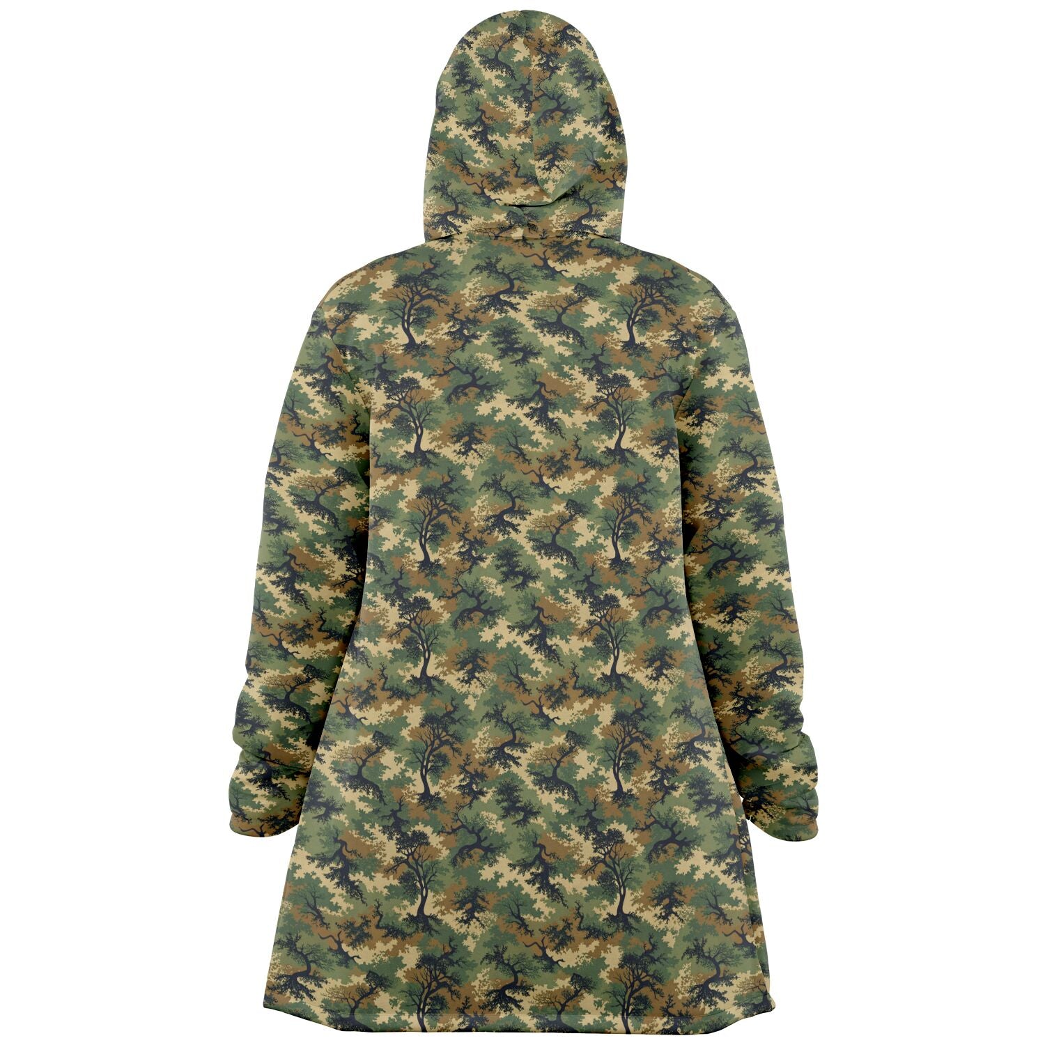 Green Tree Camo Microfleece Cloak