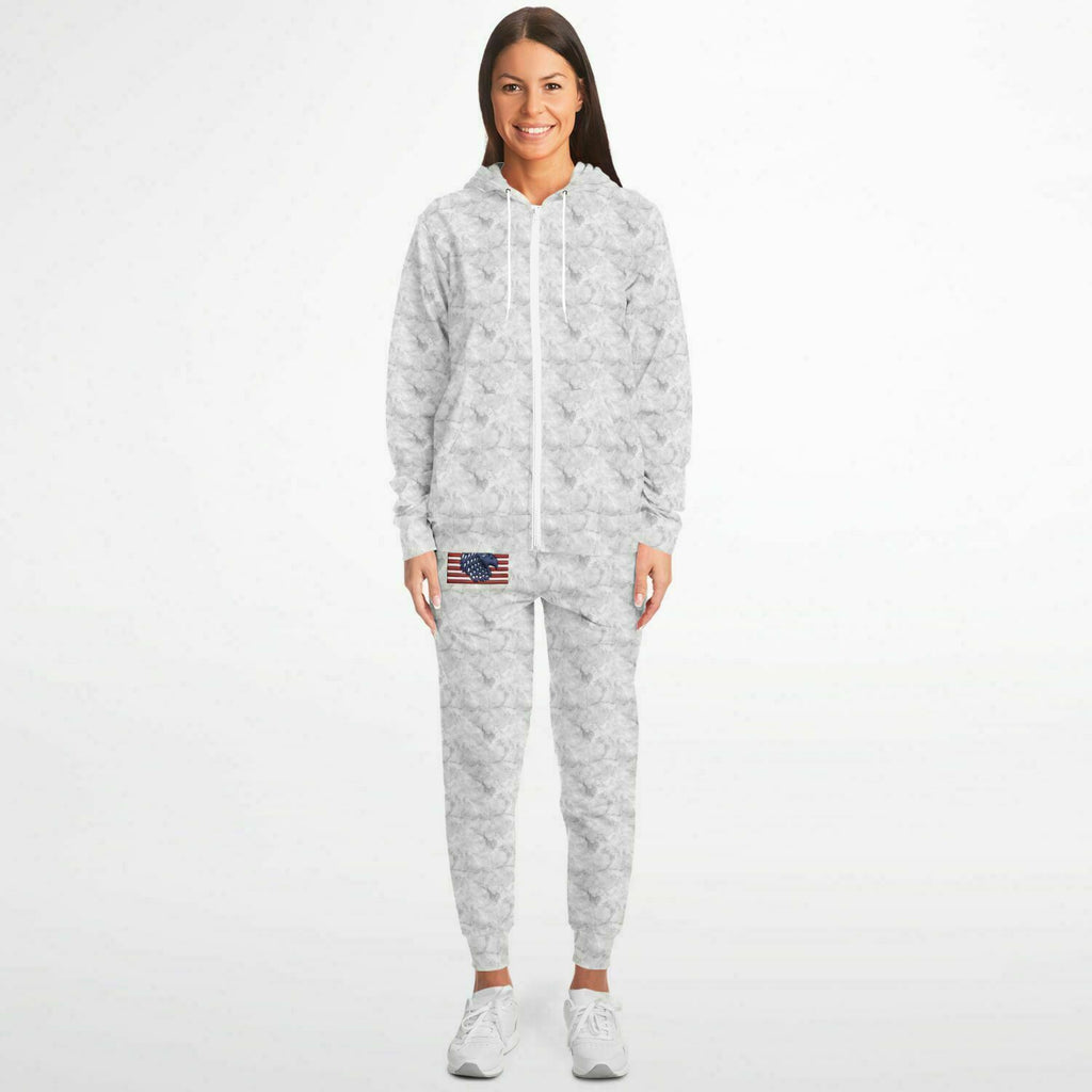 Inflated American flag Athletic Zip hoodie & Jogger