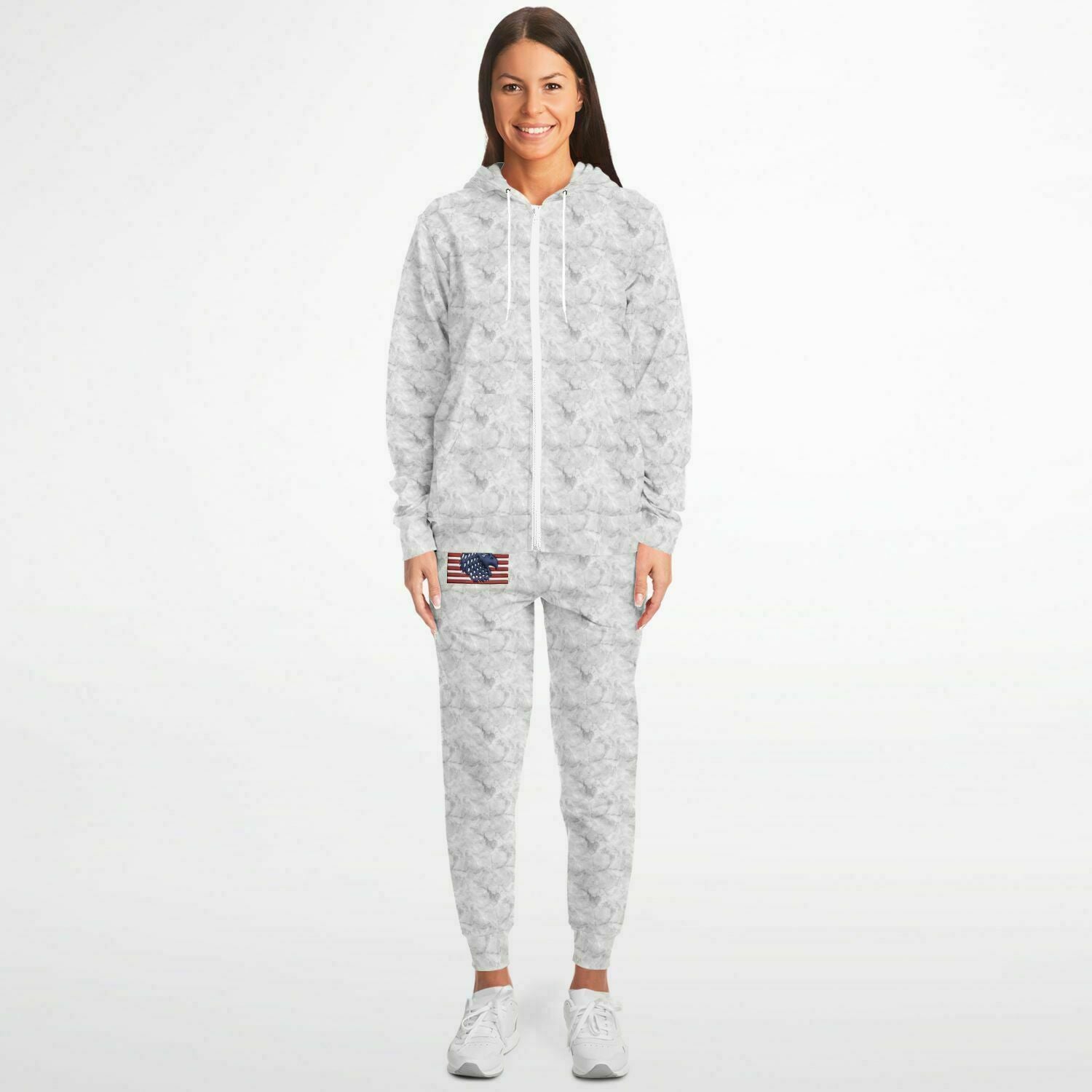 Inflated American flag Athletic Zip hoodie & Jogger