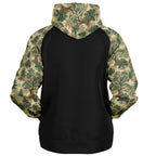 Forest Camo Black Raglan Hoodie