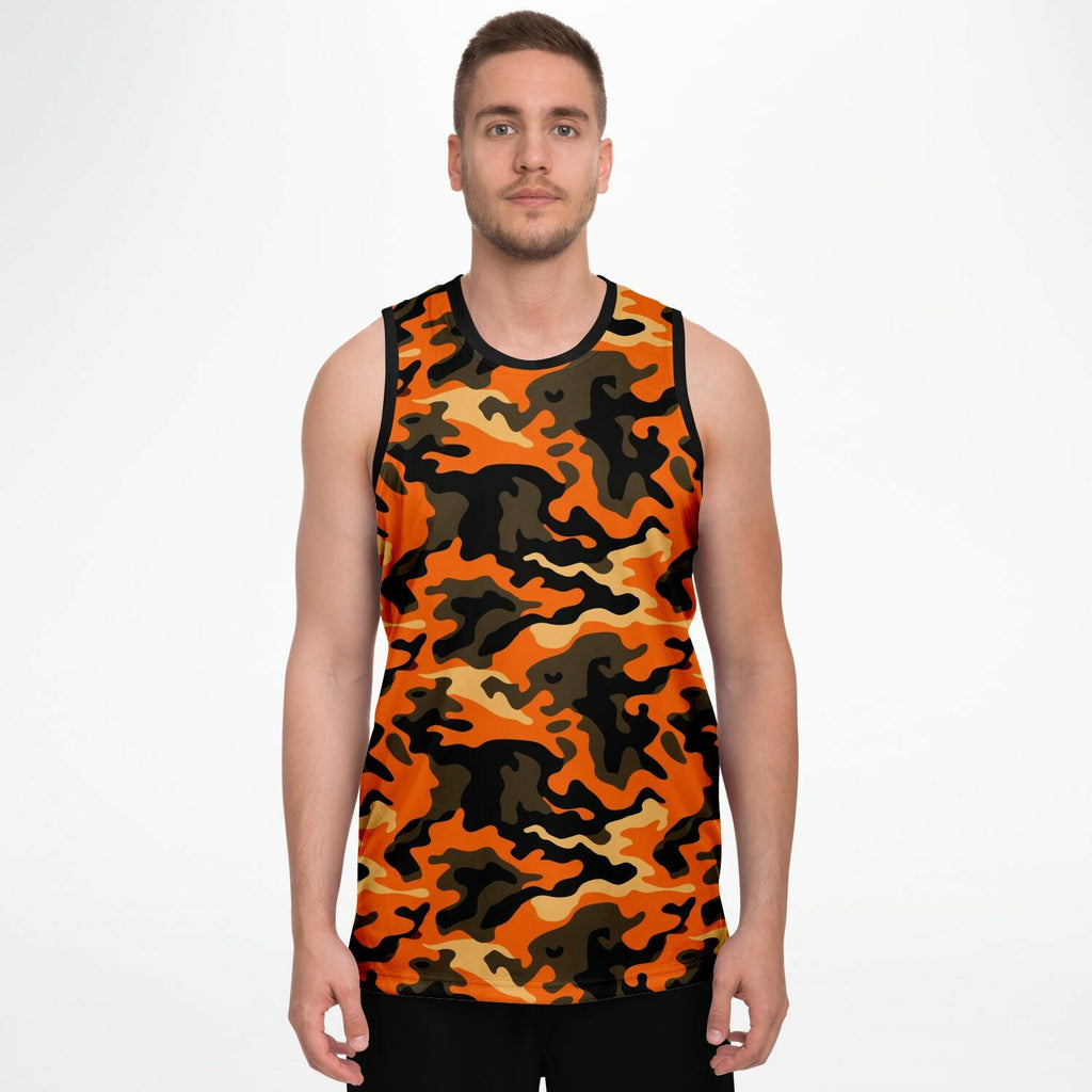 Orange Camo Basketball Jersey