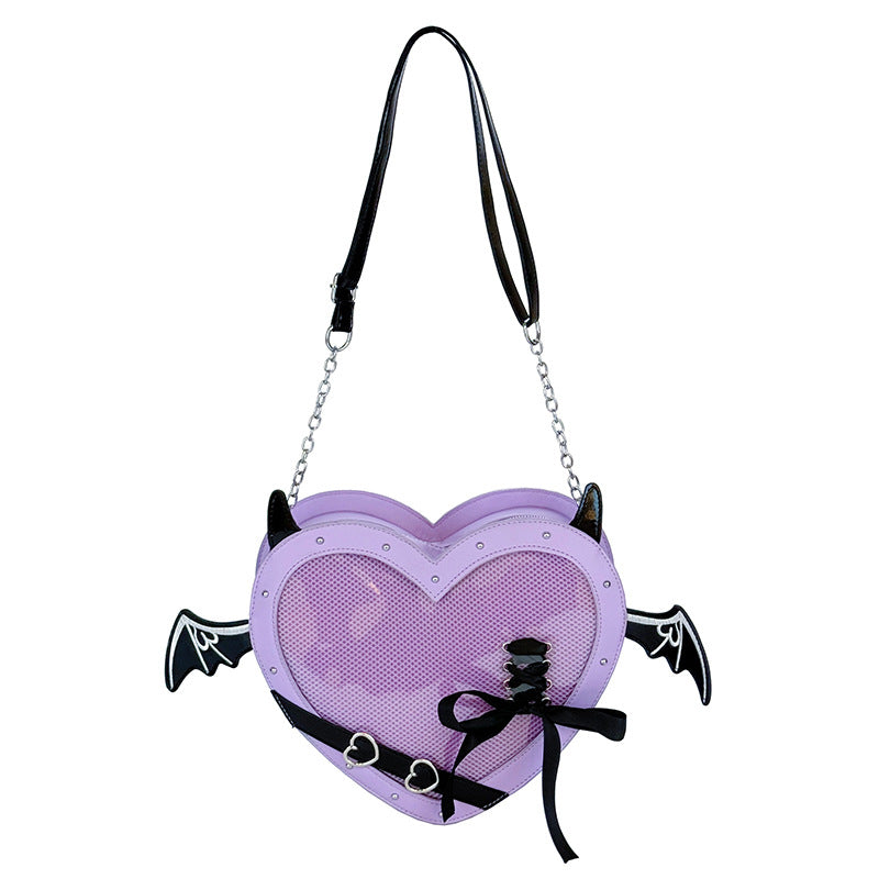 Heart-shaped Crossbody Bag for Women