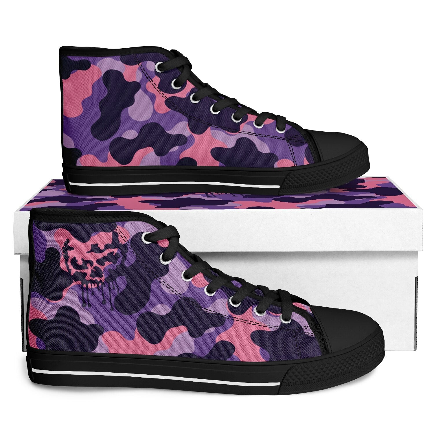 Purple Camo Urban Peak High Top Shoes