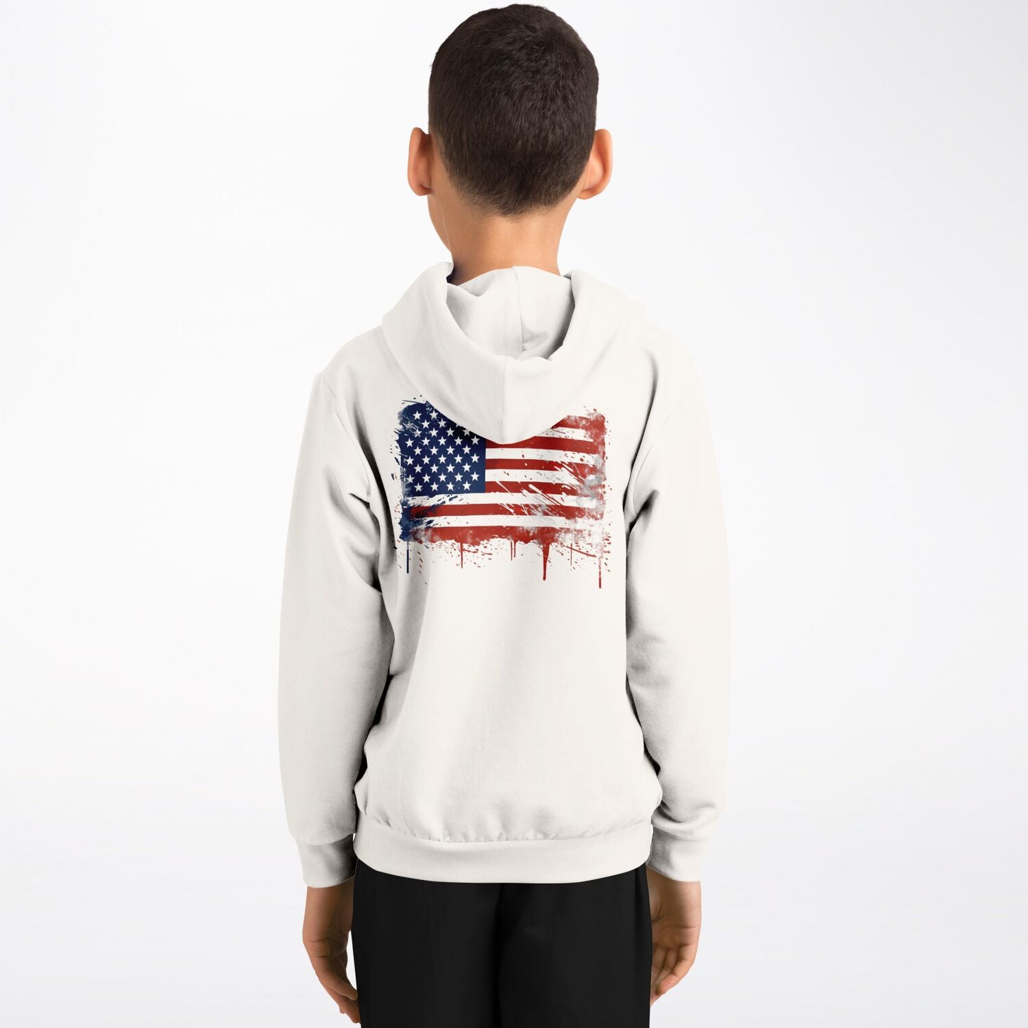 Splatter Flag Kids Hoodie