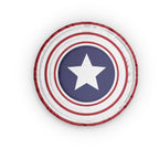White Star Round Pillow