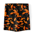 Orange Leaves Forest Camo Legging Shorts