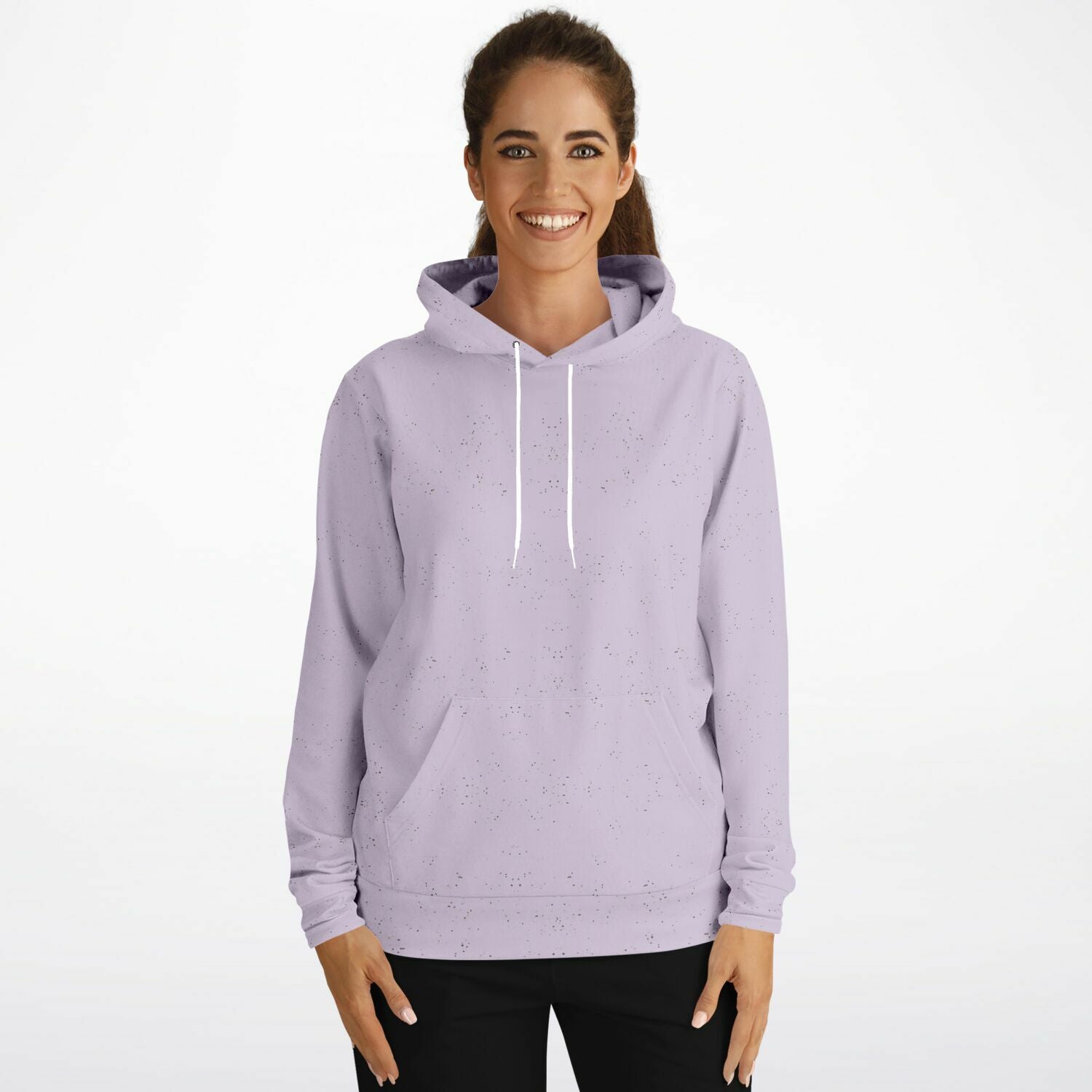 Ladies Lavendar Speckled Fashion Hoodie