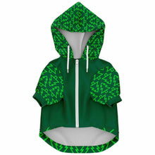 Load image into Gallery viewer, Green Tree Athletic Dog Zip-Up Hoodie
